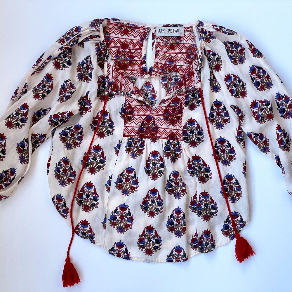Jak & Peppar Peasant Top Size 6